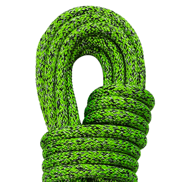 1pc Green Outdoor Elastic Rope With Carabiner, Can Be Used For